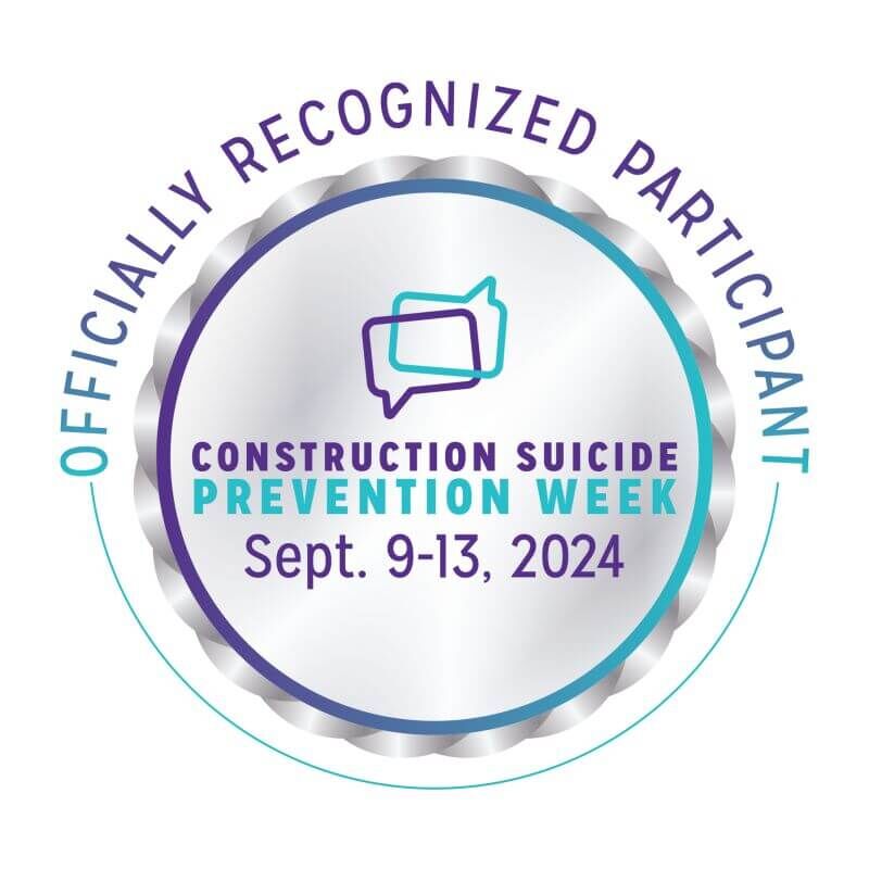 construction suicide prevention week